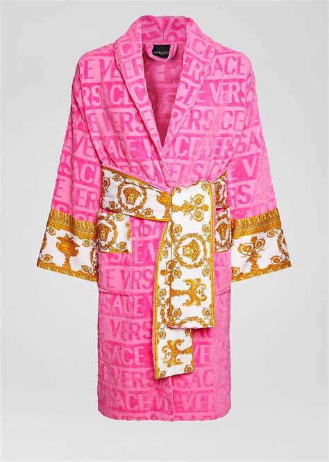 women's pink versace robe|Versace dressing gown pink.